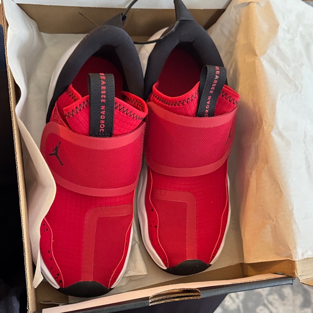 Nike Kids Red and Black Slip-On Sneakers